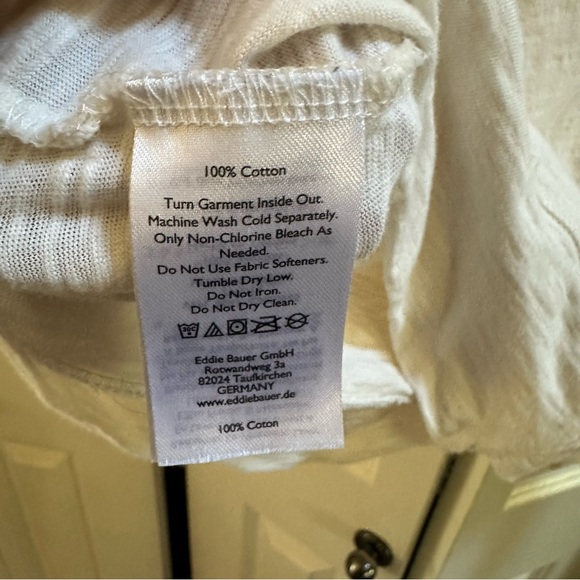 Eddie Bauer Cream Hooded Lightweight zipper hoodie, Sz xl - Picture 9 of 9